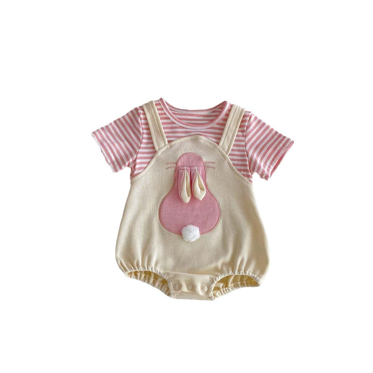 Stylish Baby Fake Two-Piece Onesie Romper – Comfortable and Trendy Outfit