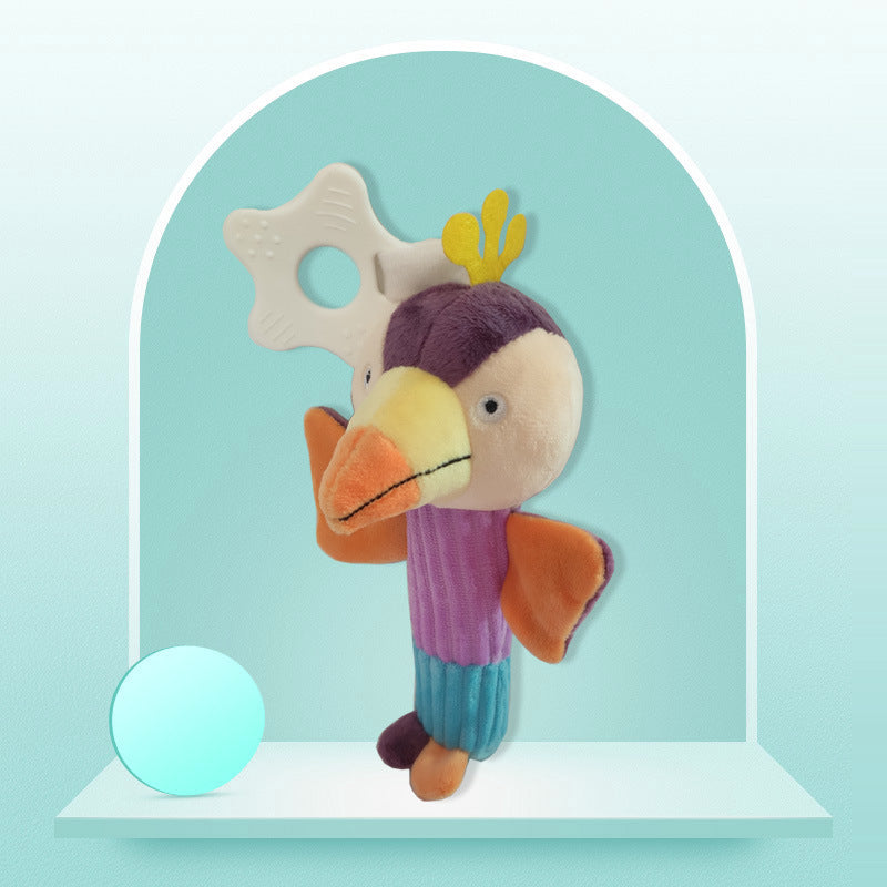 Soft and Snuggly: Comfort Towel Beanie Doll for Baby's Early Education – Adorable Cartoon Toy