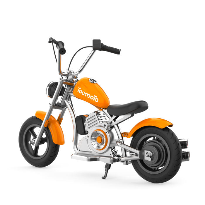Kids Motorcycle 12Inch Electric Bike Small Size Chopper Bike For Kids, 24V Ride On Toy For Kids With LED Lights, Motorcycle Sound, 10mph & 150lb Max