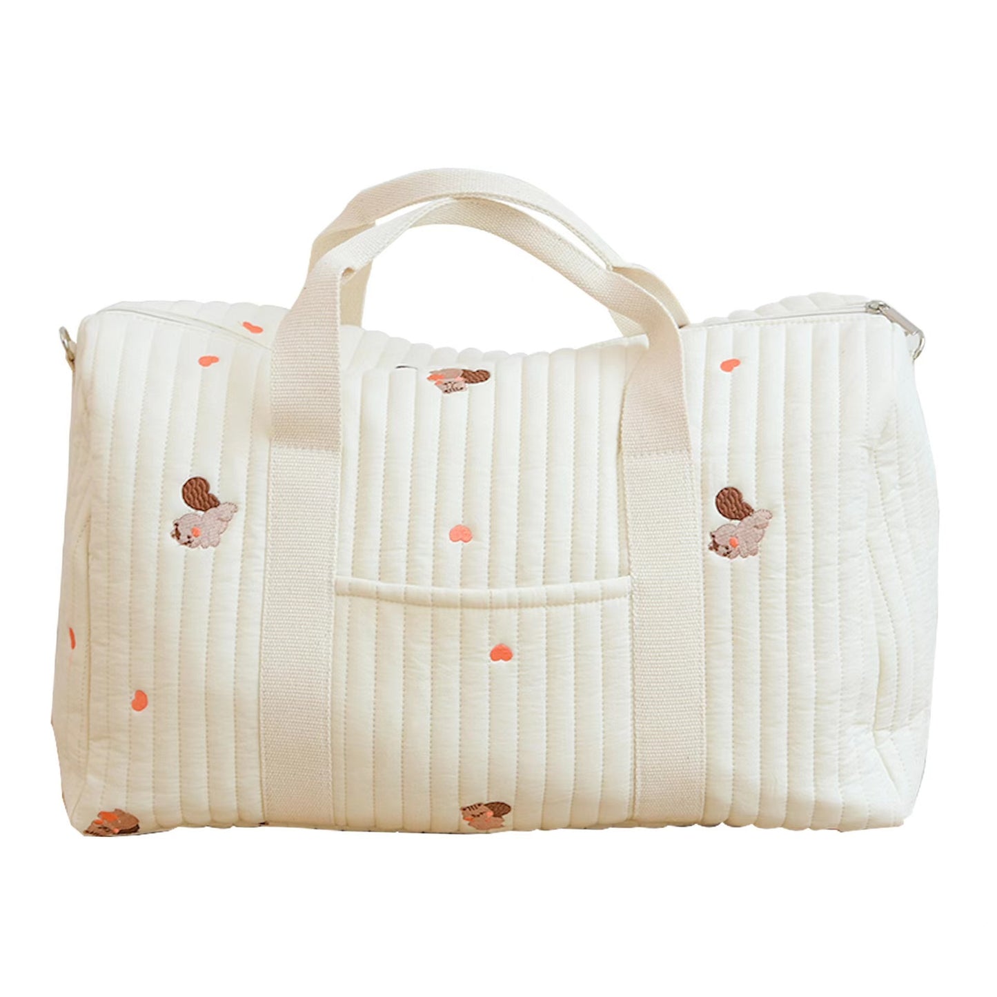 Large Capacity Lightweight Diaper and Baby Accessories Storage Boston Shoulder Bag for Moms on the Go