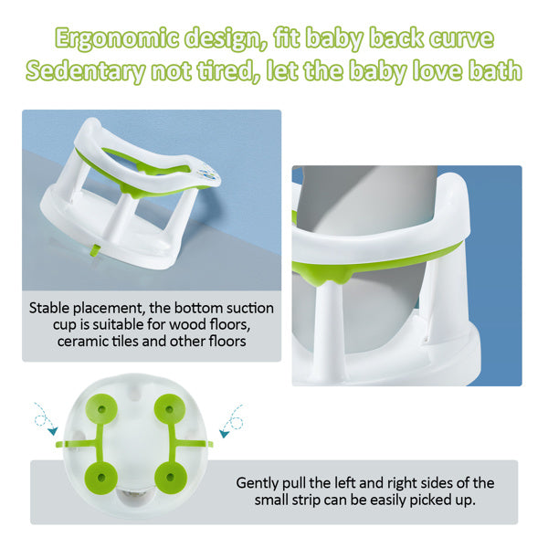 Safe & Comfortable Bath Chair for Children 6 Months and Older – Adjustable & Durable Baby Bath Seat