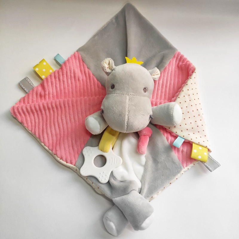 Soft and Snuggly: Comfort Towel Beanie Doll for Baby's Early Education – Adorable Cartoon Toy