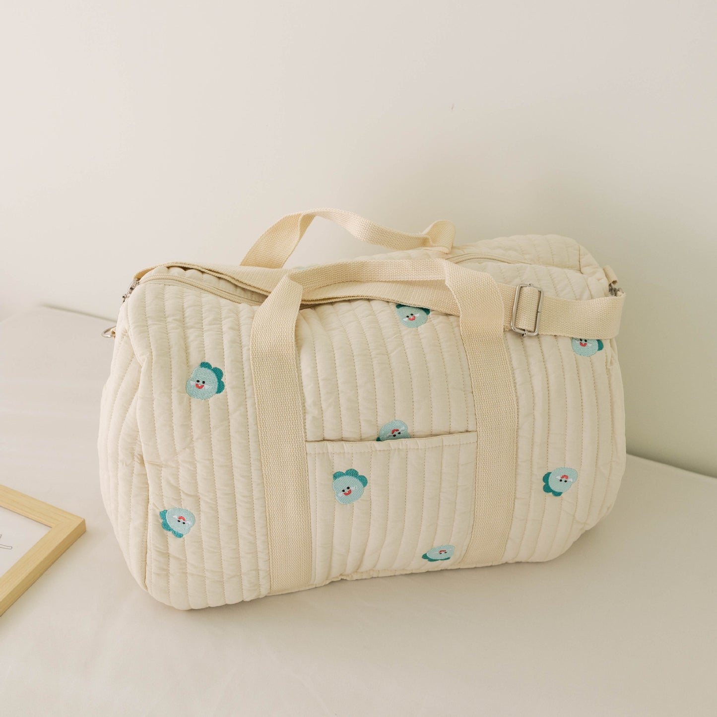 Large Capacity Lightweight Diaper and Baby Accessories Storage Boston Shoulder Bag for Moms on the Go