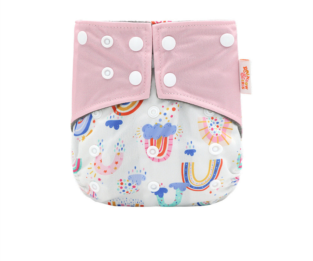 Western Style Bamboo Charcoal Washable Diapers - Digital Printing for Eco-Friendly Baby Care