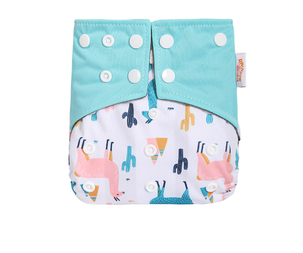 Western Style Bamboo Charcoal Washable Diapers - Digital Printing for Eco-Friendly Baby Care