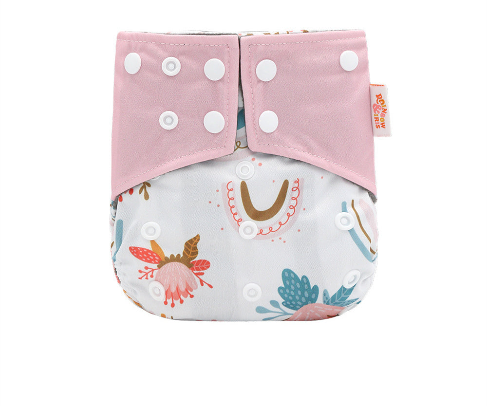 Western Style Bamboo Charcoal Washable Diapers - Digital Printing for Eco-Friendly Baby Care