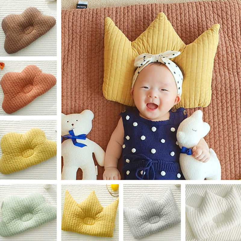 Breathable Cotton Shaping Pillow: Anti-Deviation Head Correction for Babies