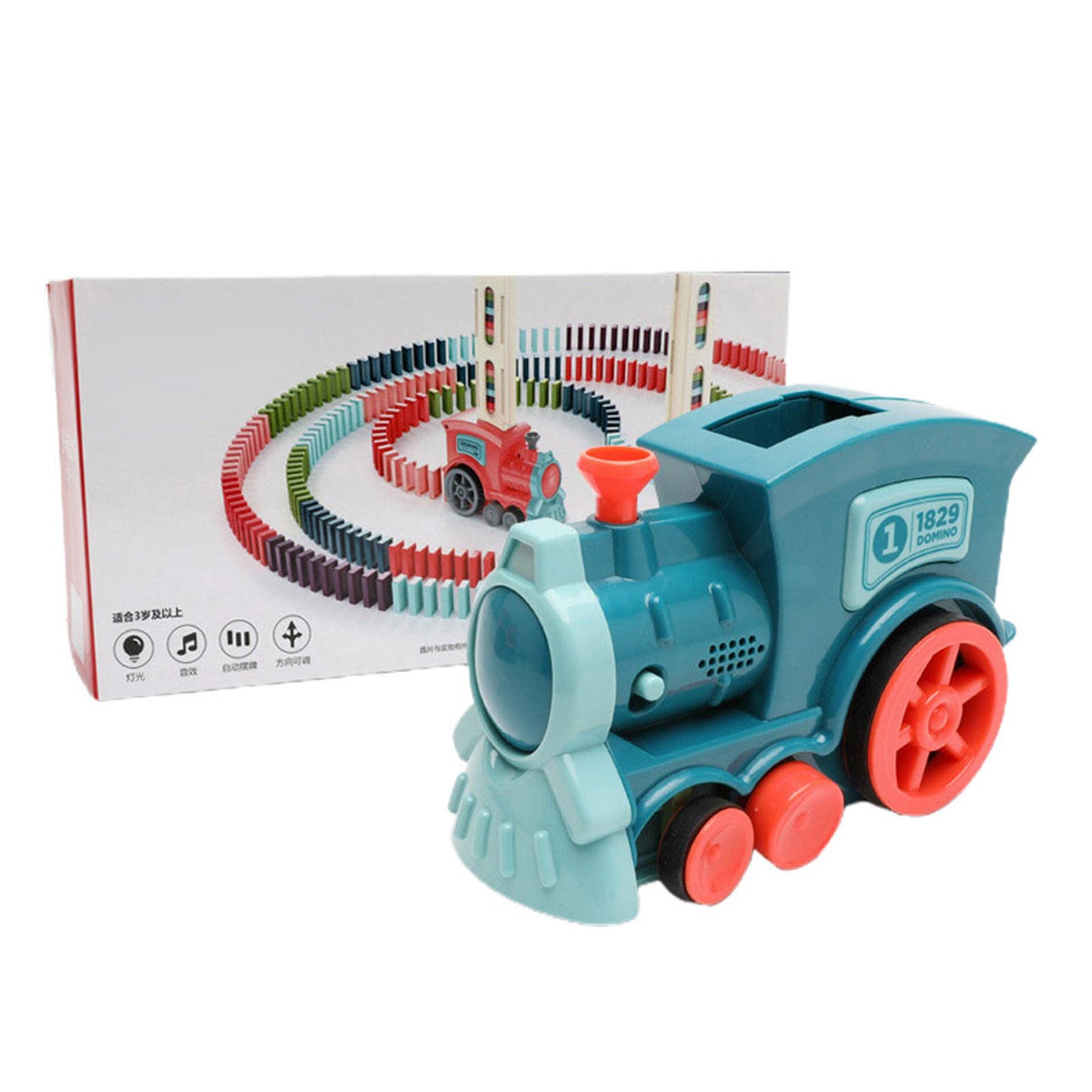 Domino Train Toy for Kids | Automatic Electric Building Blocks Car Puzzle | Baby Developmental Toys