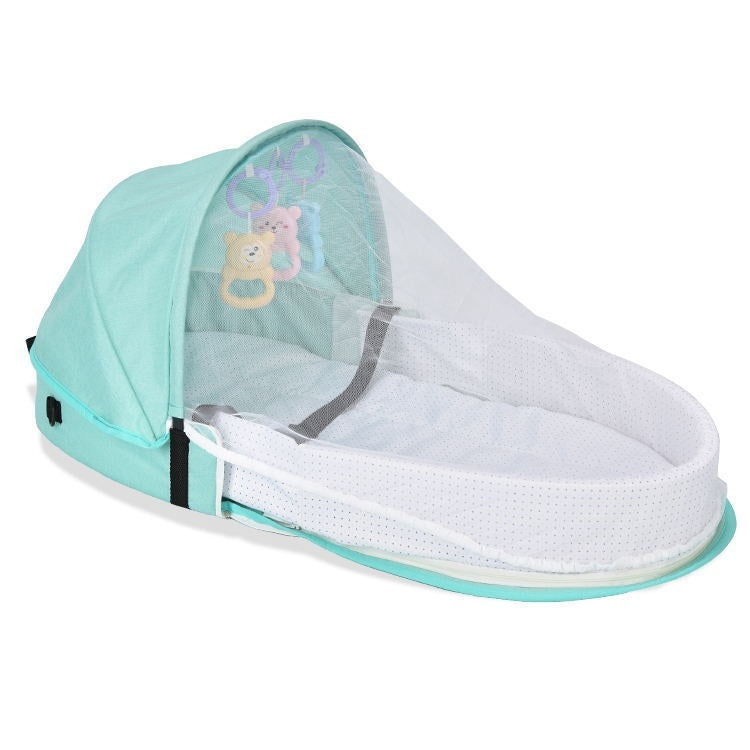 Portable Folding Anti-pressure Newborn Isolation Bionic Travel Crib: On-the-Go Comfort for Your Baby