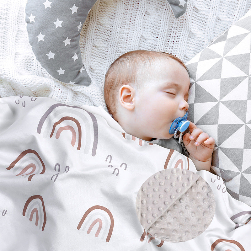 Cuddle Comfort: Pacify Beanie Blanket Newborn Baby Quilt