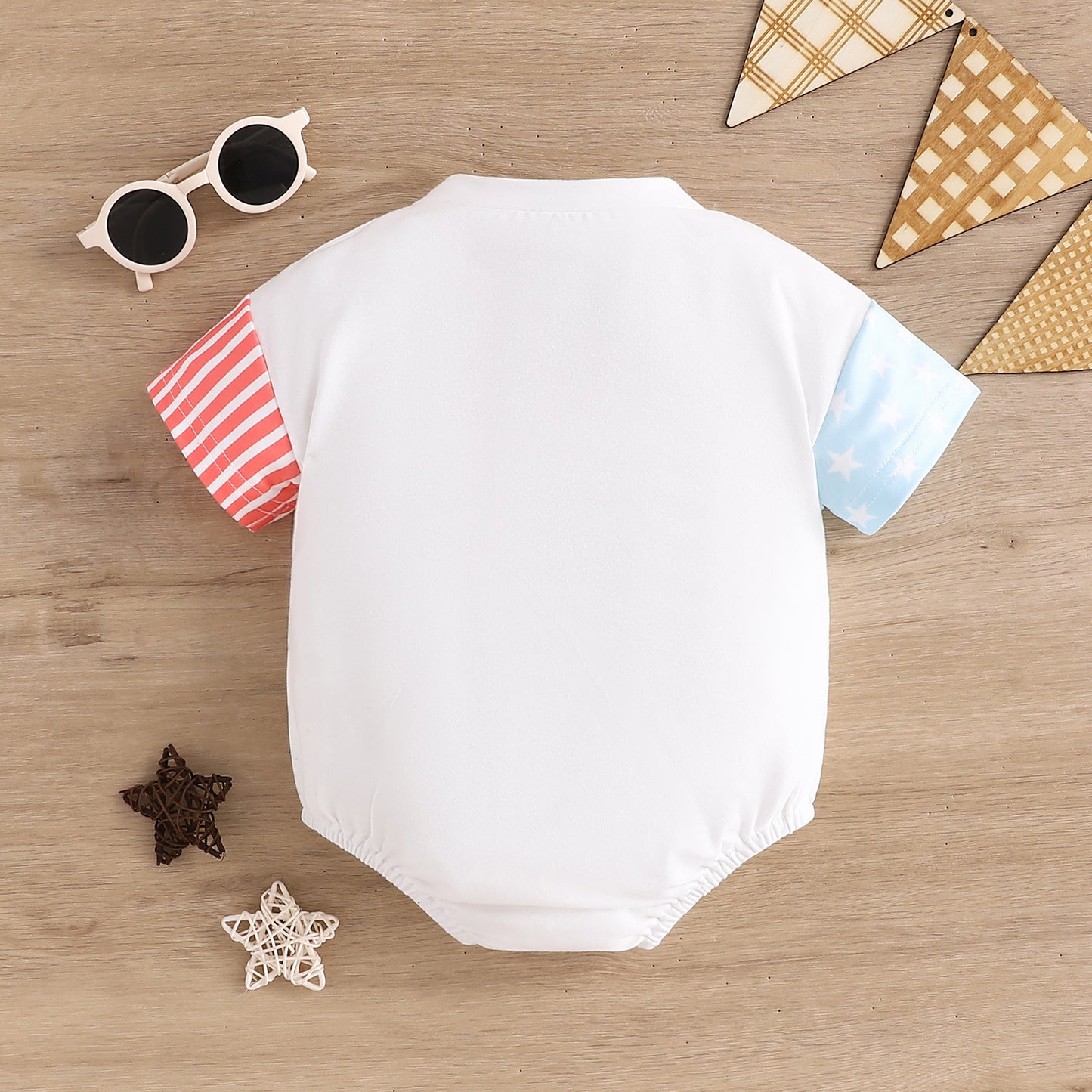 Adorable Baby Chenille Patchwork Design Cotton Romper: Soft, Stylish, and Perfect for Your Little One!