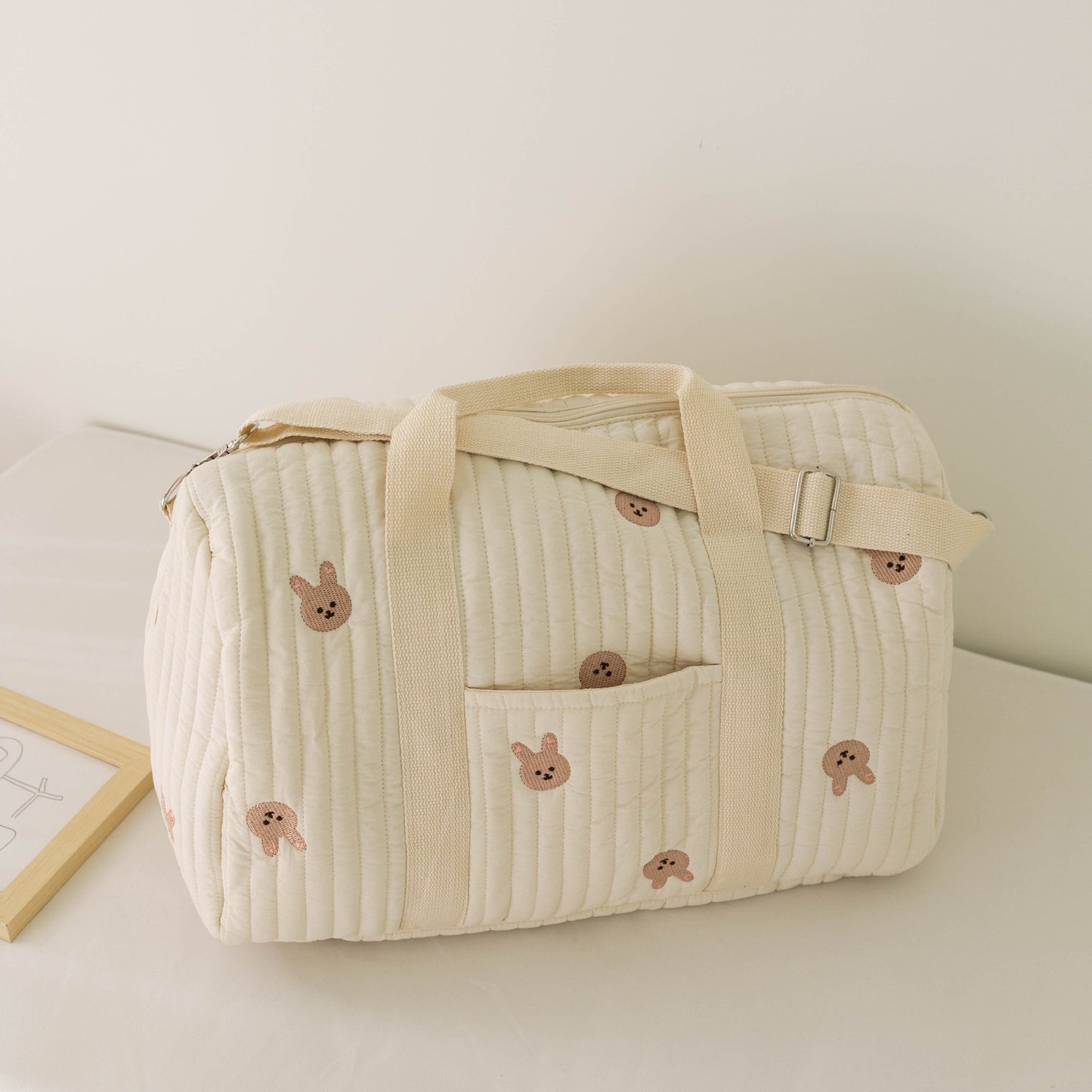 Large Capacity Lightweight Diaper and Baby Accessories Storage Boston Shoulder Bag for Moms on the Go