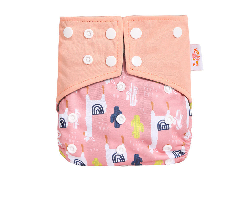 Western Style Bamboo Charcoal Washable Diapers - Digital Printing for Eco-Friendly Baby Care