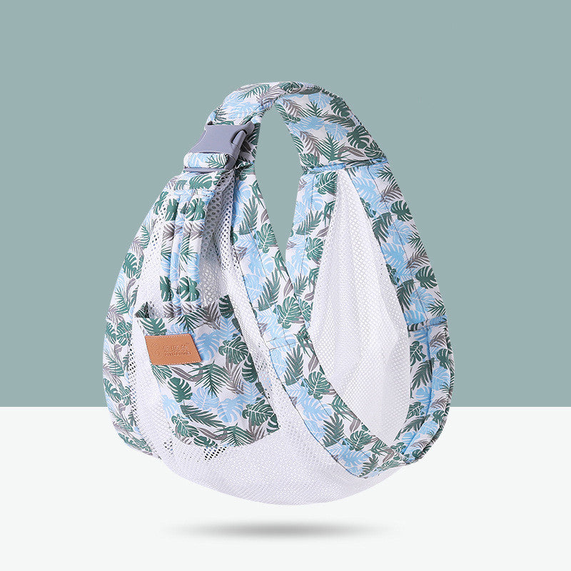 Hands-Free Comfort: Horizontal Hugging Baby Carrier with Waist Stool - Perfect for On-the-Go Parents