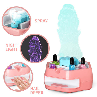 Kids Makeup & Nail Art Spray Set – Creative Beauty Toy Kit for Fun Playtime & Holiday Gifting
