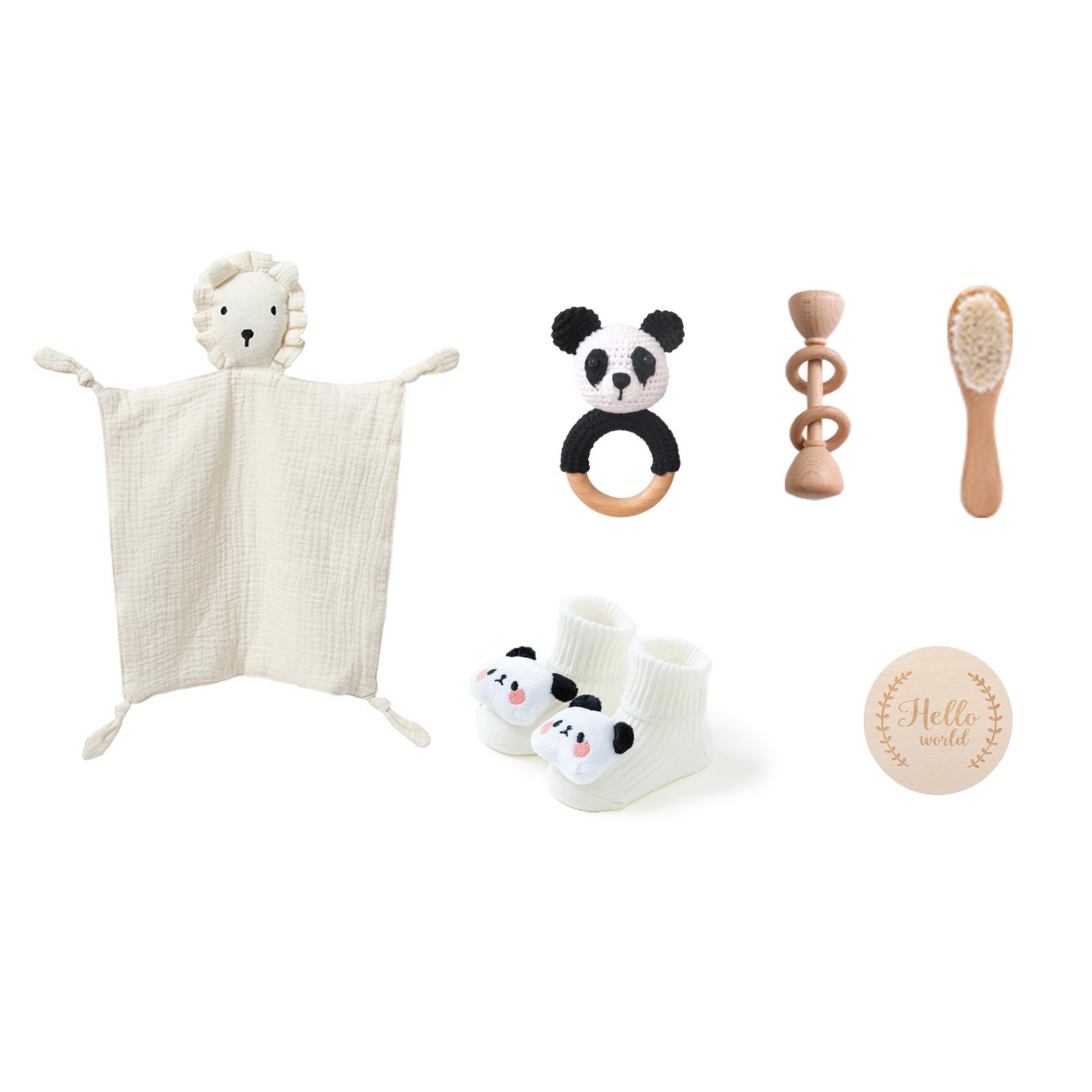 Soft and Cuddly: Infant Comfort Rattle Rabbit Bath Towel Gift Set - Perfect for Baby Showers