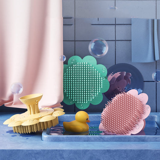 Baby Silicone Shampoo Brush: Gentle Dandruff Removal for Infants