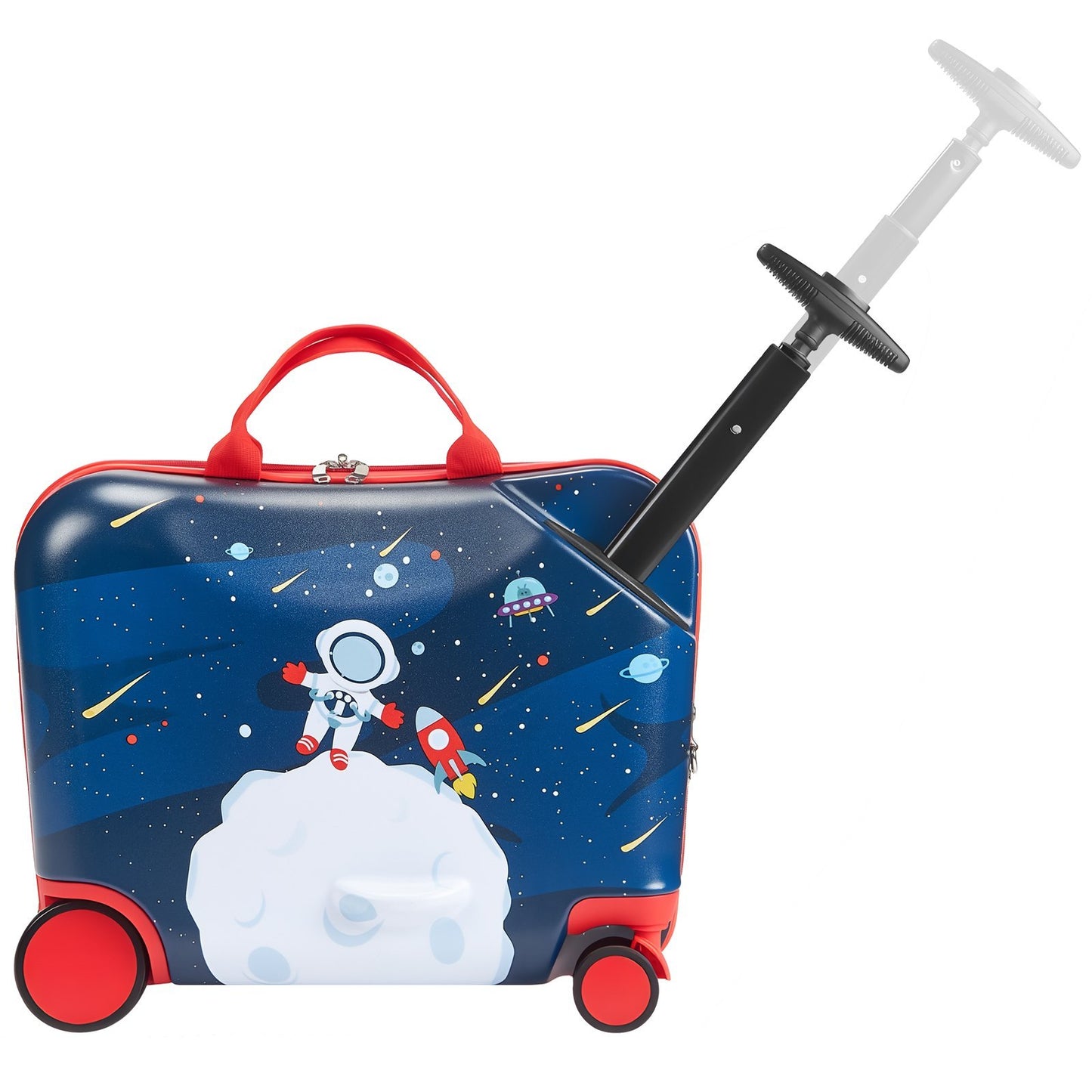 18-Inch Ride-On Kids Scooter Luggage – Lightweight Suitcase with Wheels