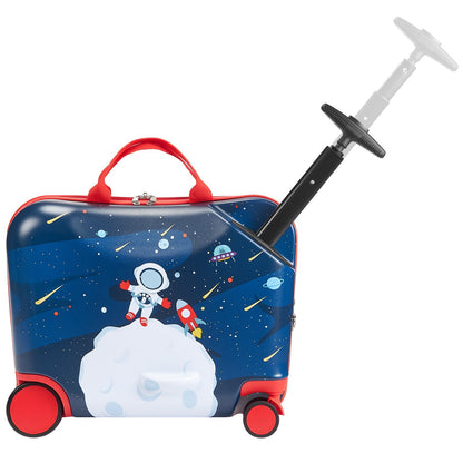 18-Inch Ride-On Kids Scooter Luggage – Lightweight Suitcase with Wheels