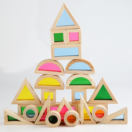 Vibrant Kaleidoscope Assembling Building Blocks - Creative and Educational Toy Set