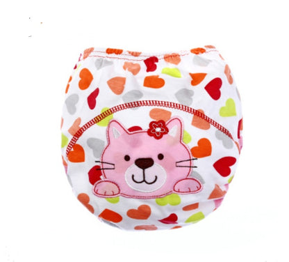 Adorable Cartoon Diaper Pants: Breathable Infant Training Pants