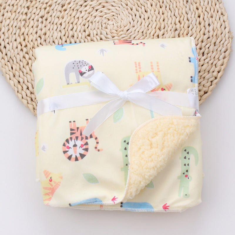 Adorable Cartoon Printed Baby Blanket for Cozy Comfort