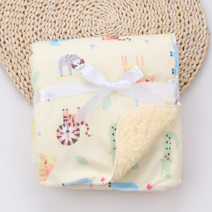 Adorable Cartoon Printed Baby Blanket for Cozy Comfort