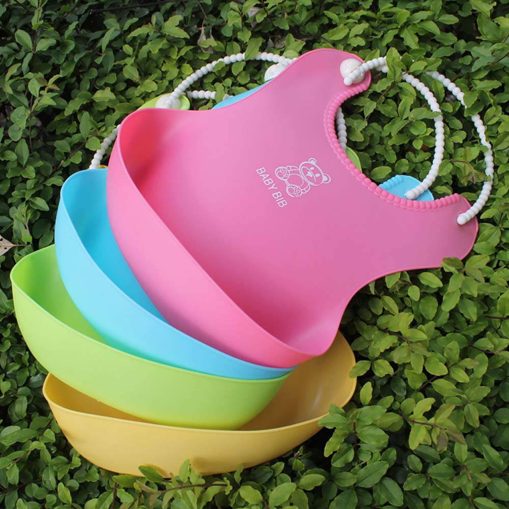 Kid Infant Bibs: Soft Silicone Bib for Mess-Free Feeding