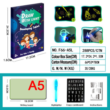 Discover Creativity: Educational 3D Magic Drawing Pad with 8 Light Effects - Perfect Puzzle Board and Sketchpad