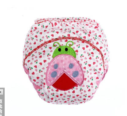 Adorable Cartoon Diaper Pants: Breathable Infant Training Pants
