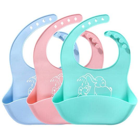 Baby Food Bib | Silicone Saliva Bag for Mess-Free Meals