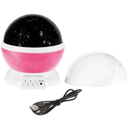 LED Star Sky Projector Night Light – Rotating Starry Lamp for Kids’ Bedroom or Nursery
