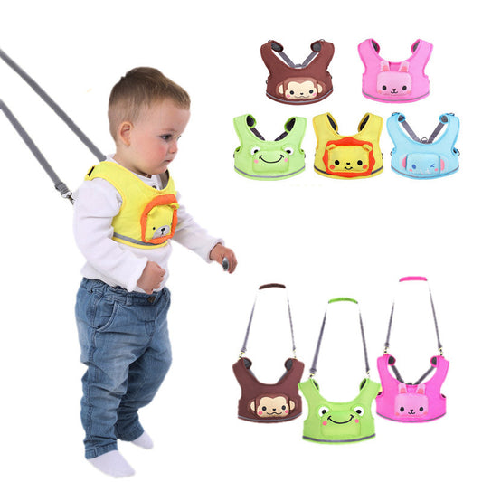Animal Design Kids Learning Walking Assistant: Infant Toddler Safety Harness Backpack with Adjustable Straps