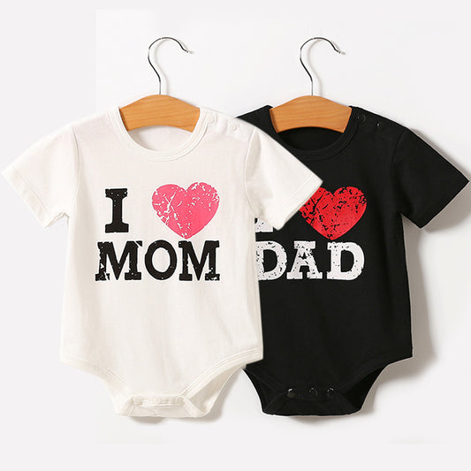 Adorable Short Sleeve Triangle Romper: Perfect for Your Little One