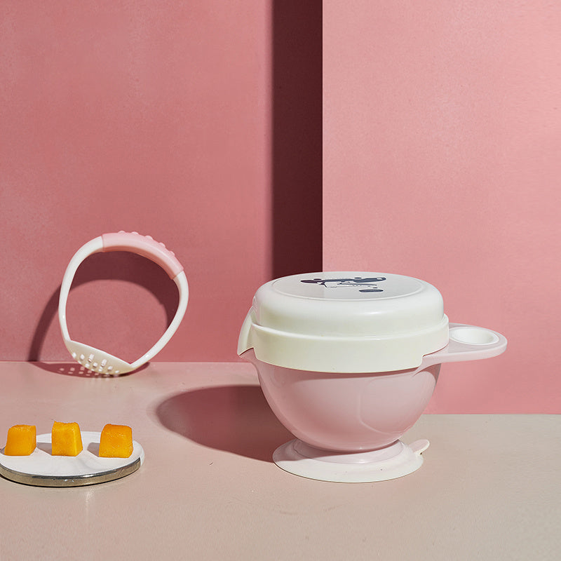 Multi-Function Baby Food Bowl Grinder Set: Bowl & Stick Tool for Easy Baby Food Prep