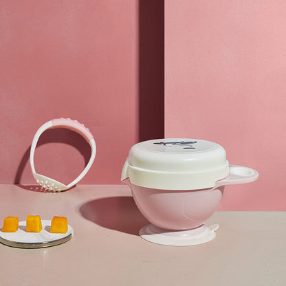 Multi-Function Baby Food Bowl Grinder Set: Bowl & Stick Tool for Easy Baby Food Prep