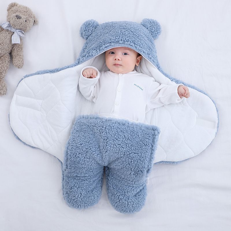 Autumn & Winter Thickened Baby Quilt – Anti-Shock Warm Blanket for Newborns