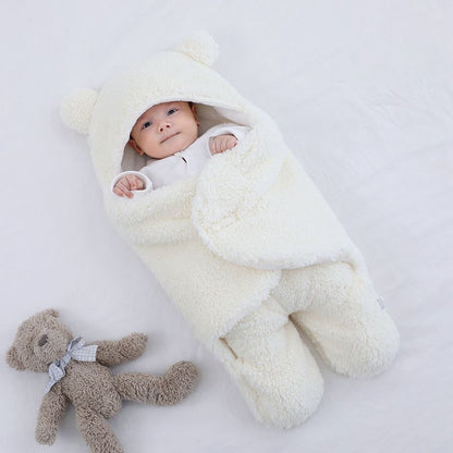 Autumn & Winter Thickened Baby Quilt – Anti-Shock Warm Blanket for Newborns