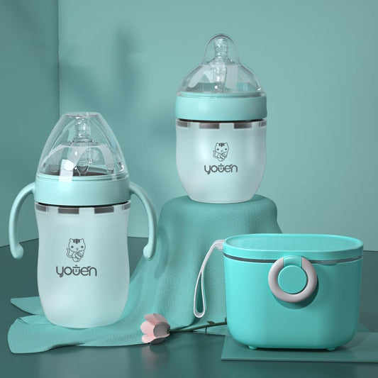 Say Goodbye to Spills: Baby Silicone Soft Anti-Drop Bottle with Straw