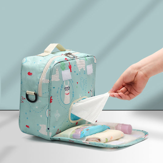 Organize with Ease: Portable and Spacious Baby Diaper Storage Bag