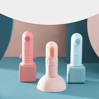 Clean Smiles Start Here: Children's Silicone Finger Cot Toothbrush for Gentle Dental Care
