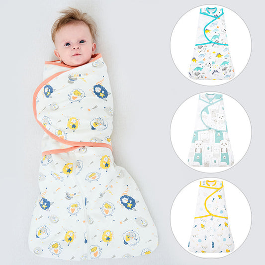 Cozy and Protective: Newborn Baby Anti-shock Cotton Sleeping Bag for Spring and Autumn