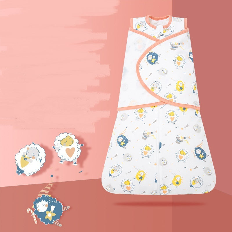 Cozy and Protective: Newborn Baby Anti-shock Cotton Sleeping Bag for Spring and Autumn
