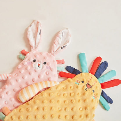 Kawaii Bunny Ears Baby Appease Towel: Nursing Teether & Comfort Cuddling Toy for Newborns and Toddlers