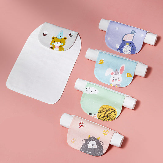 Baby Cotton Sweat-Absorbent Towel: Comfortable Sweat Towel Pad for Baby's Back