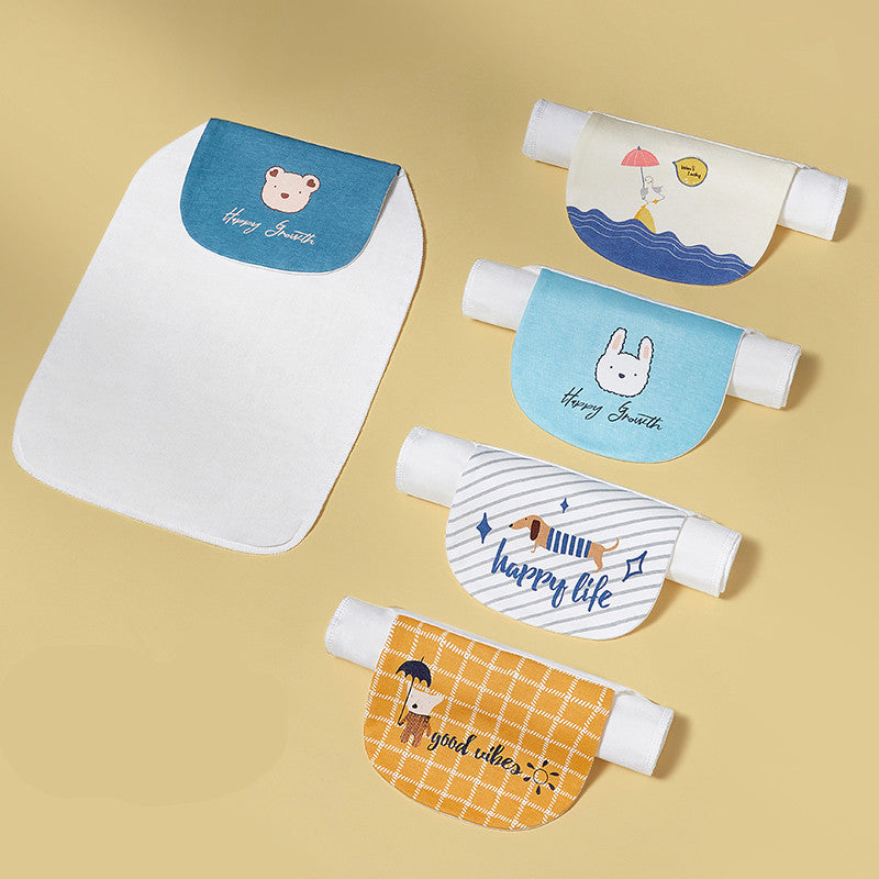 Baby Cotton Sweat-Absorbent Towel: Comfortable Sweat Towel Pad for Baby's Back