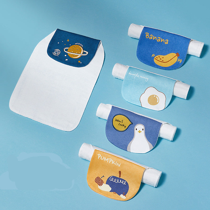 Baby Cotton Sweat-Absorbent Towel: Comfortable Sweat Towel Pad for Baby's Back