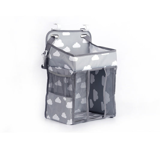 Premium Baby Hanging Diaper Bag: Oxford Cloth Bedside Storage for Clothes & Essentials