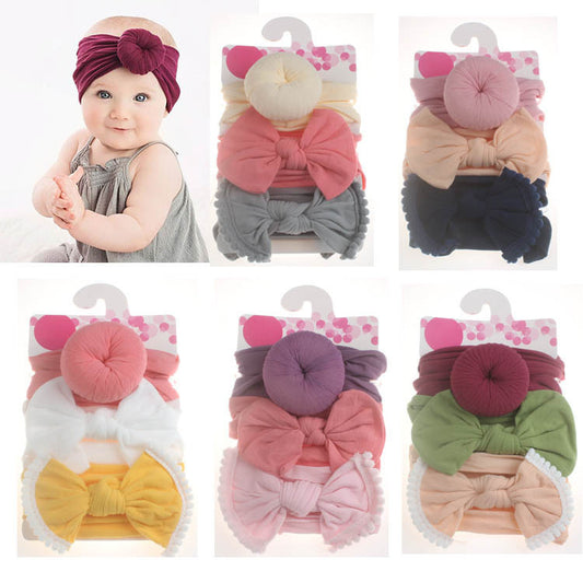 Stylish and Comfortable: Bowknot Elastic Nylon Baby Hair Band for Fashionable Decor