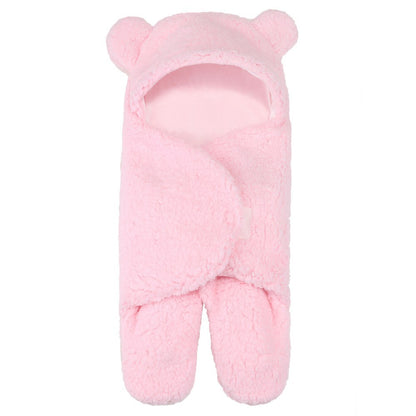 Lamb Plush Sleeping Bag | Cozy Newborn Baby Swaddling Quilt